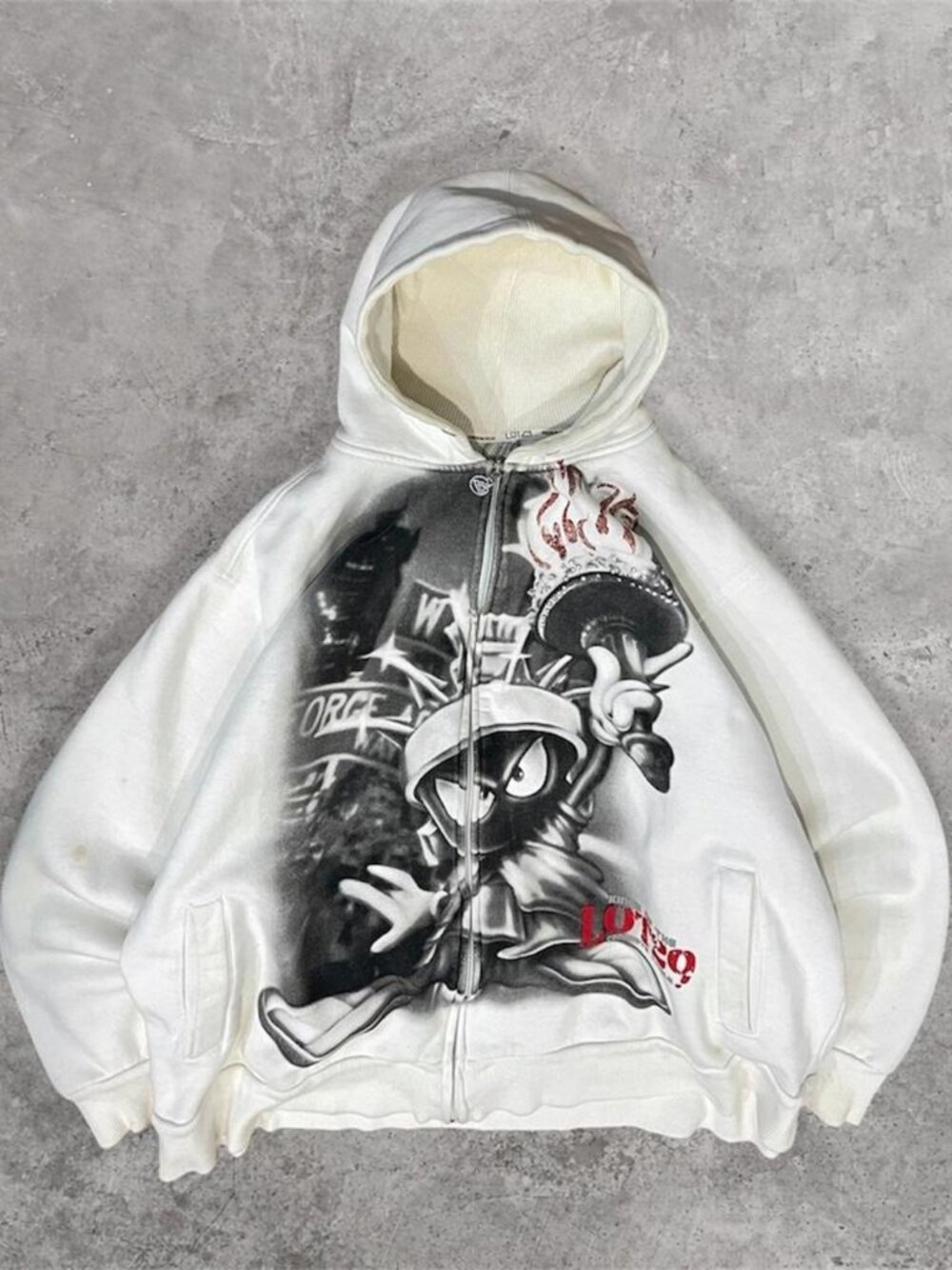 Vintage LOT29 zip up hoodie Y2K Looney Tunes Mens 3XL